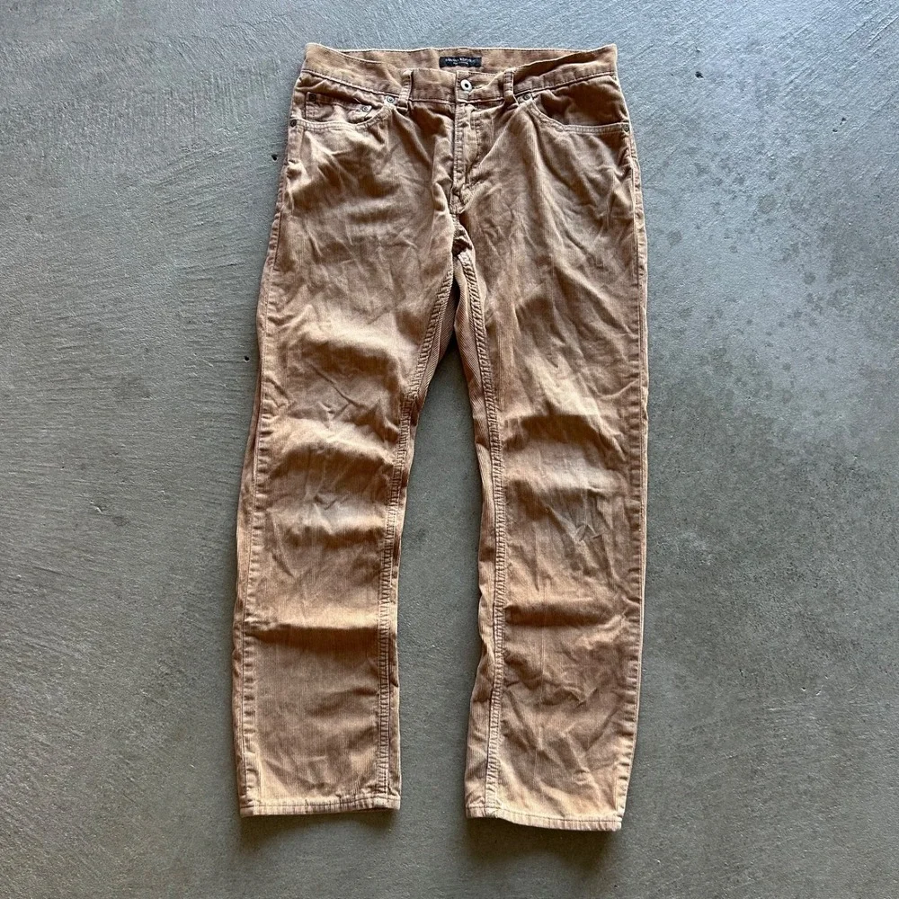 Banana Republic Corduroy Pants Size 31x32 Tan Pima Cotton Chino Straight Leg